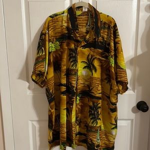Men’s big and tall 3XL tropical shirt.